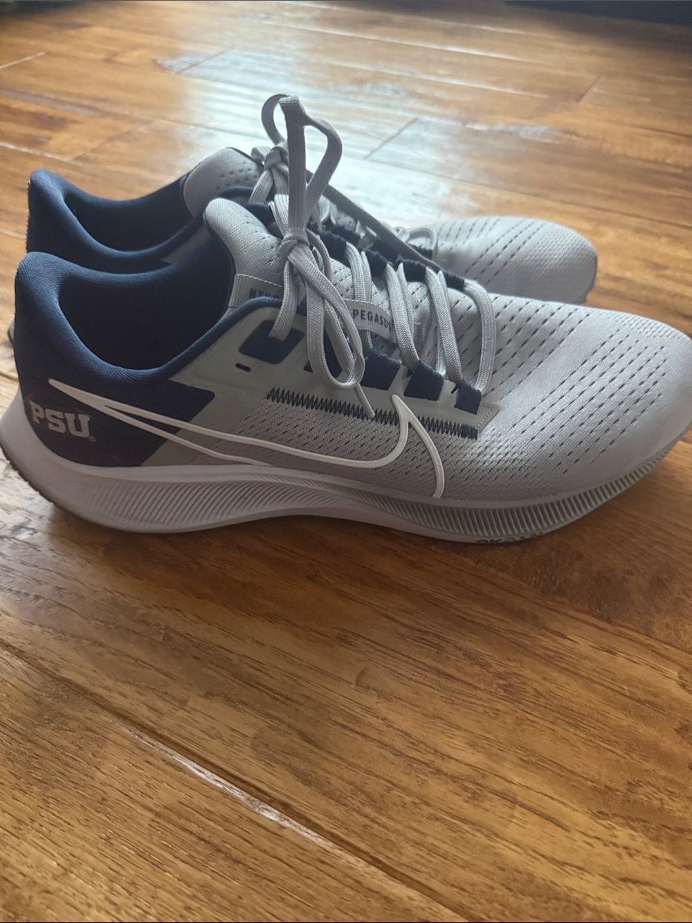 Nike College Air Zoom Pegasus 38 Running Shoes w/ PSU Branding for Penn State
